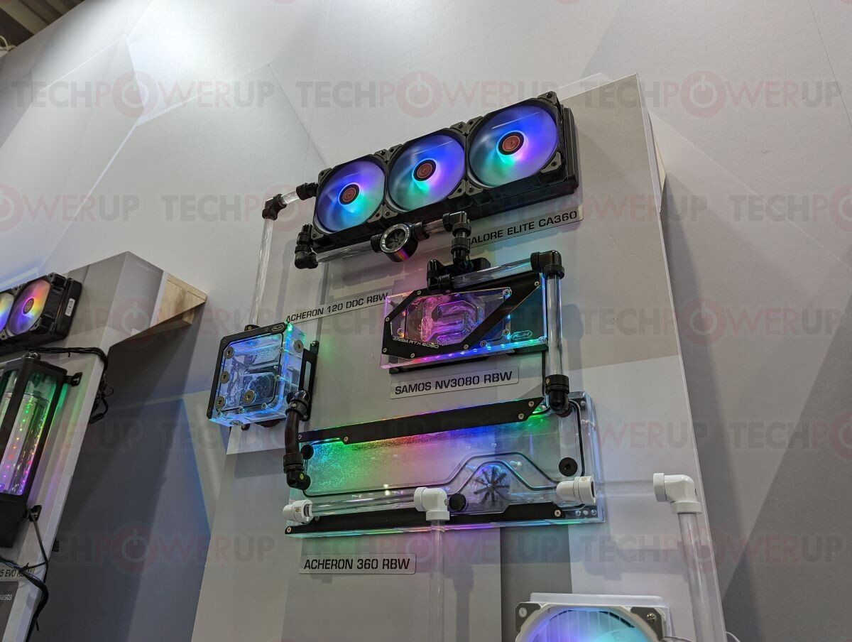 At Computex 2023, Raijintek presents new cases and customized water cooling.