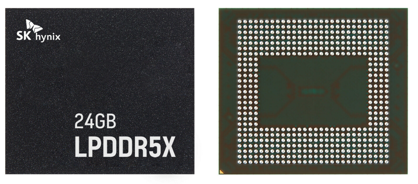 Mass production of the industry's first 24GB LPDDR5X DRAM has commenced by SK hynix.