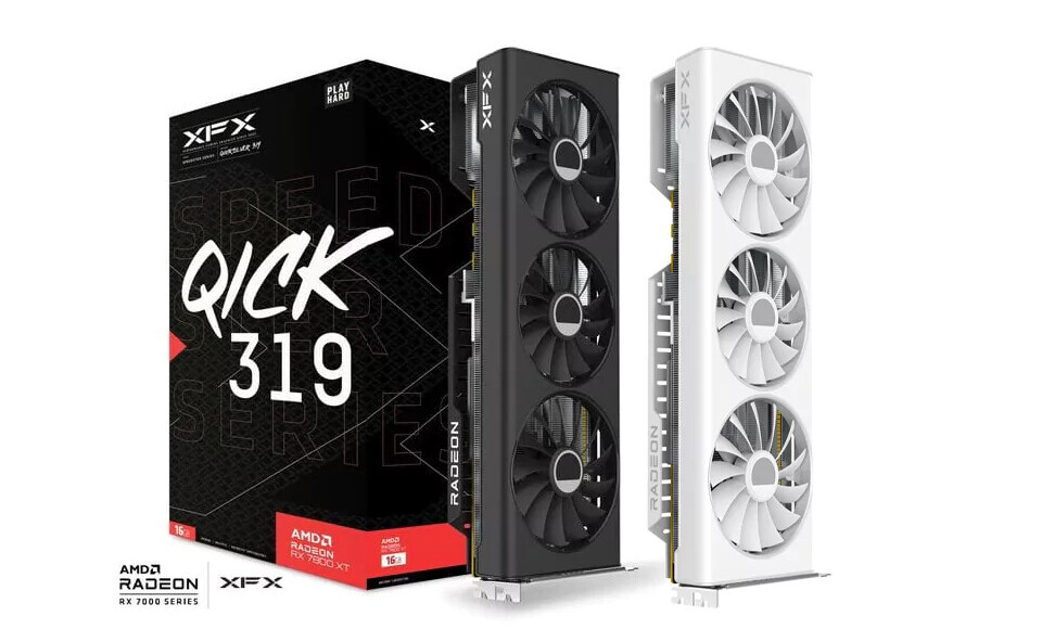 Leaked images of the XFX Radeon RX 7800 XT Speedster QICK 319 White Edition have surfaced.